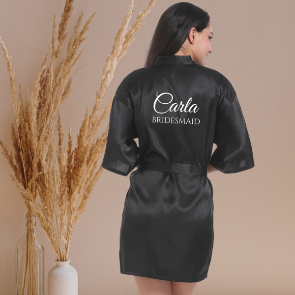 Personalised Satin Robe