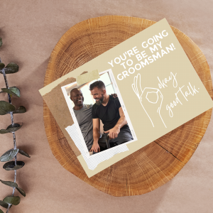Good Talk Groomsman Card