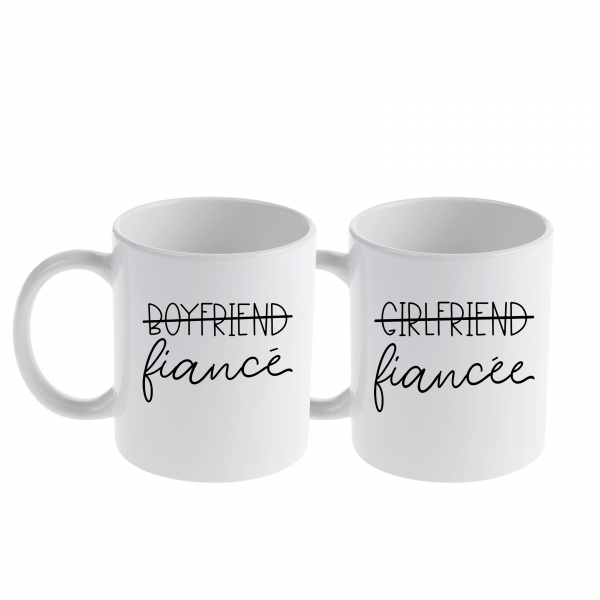 Engaged Mugs Gift Set