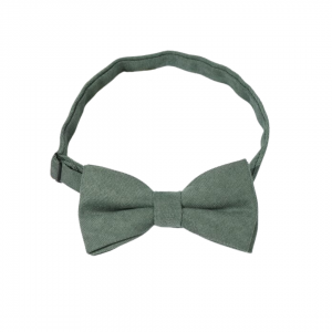 Dark Green Washed Out Look Bow Tie