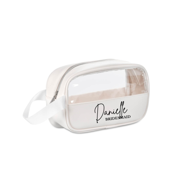 Eva & Elm Chanelle Mini Personalised Toiletry & Cosmetic Bag