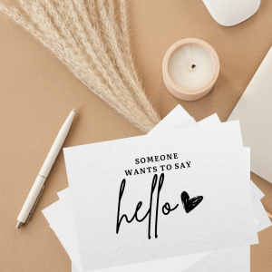 Announcement Card Hello