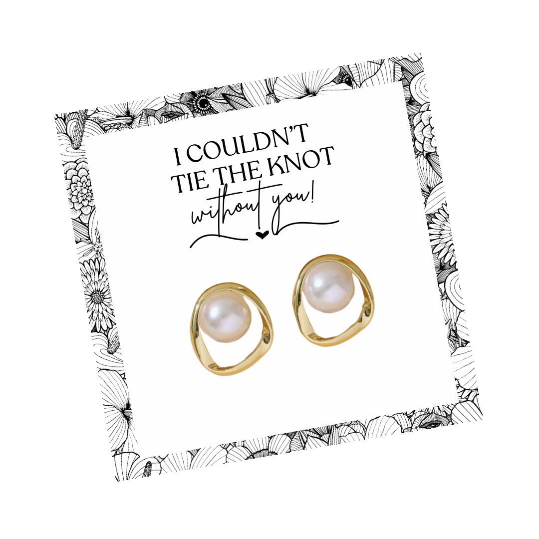 Pearl Faux Golden Earrings