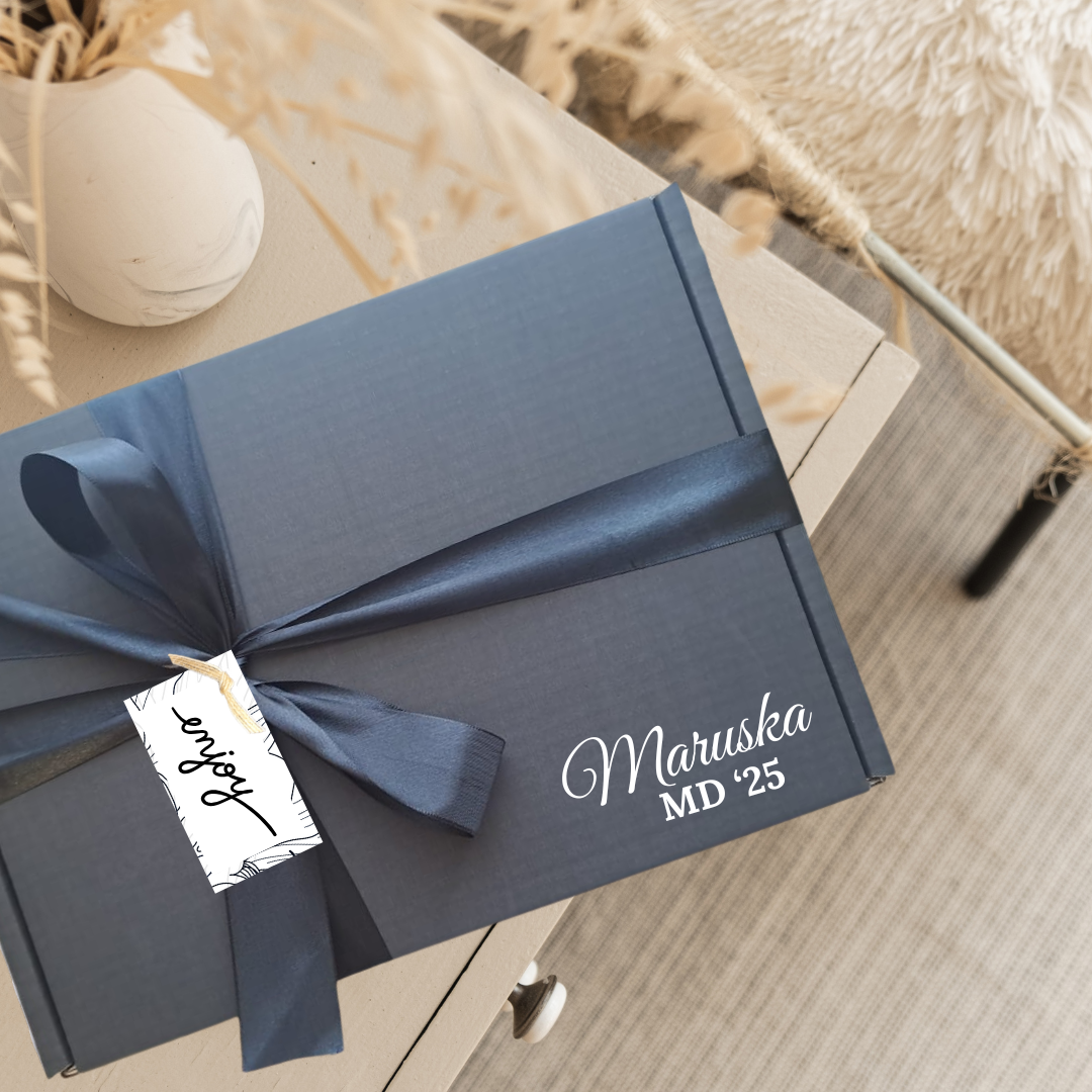 Black Kraft Cardboard Matric Dance Personalised Gift Box